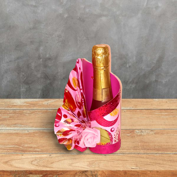 Geschenkschachtel mit kl.Sektflasche